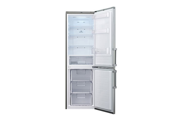LG Réfrigérateur Combiné | 318L | No Frost | Ecran tactile | Eclairage LED | Inox platine, LG GCD5611PS