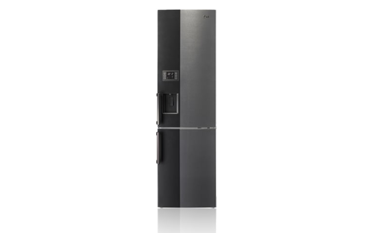 Vue avant de Réfrigérateur combiné Black Inox LG GCF-6226TA