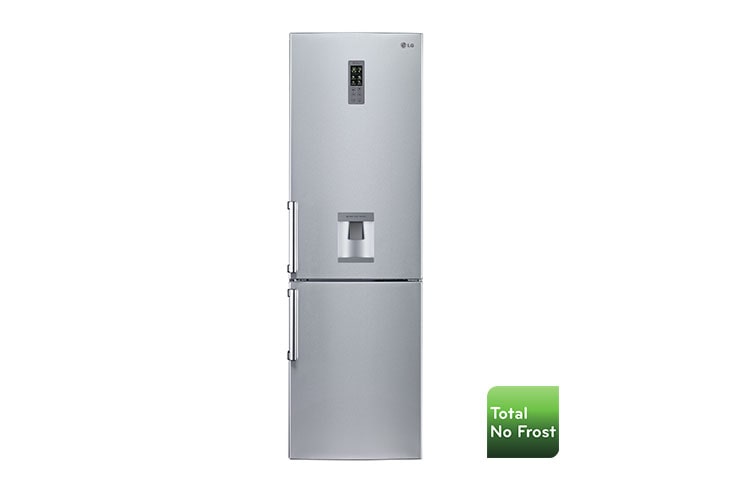 LG Réfrigérateur Combiné | 314L | No Frost | Distributeur d'eau | Ecran tactile | Eclairage LED | Inox pro, LG GCF5622SC