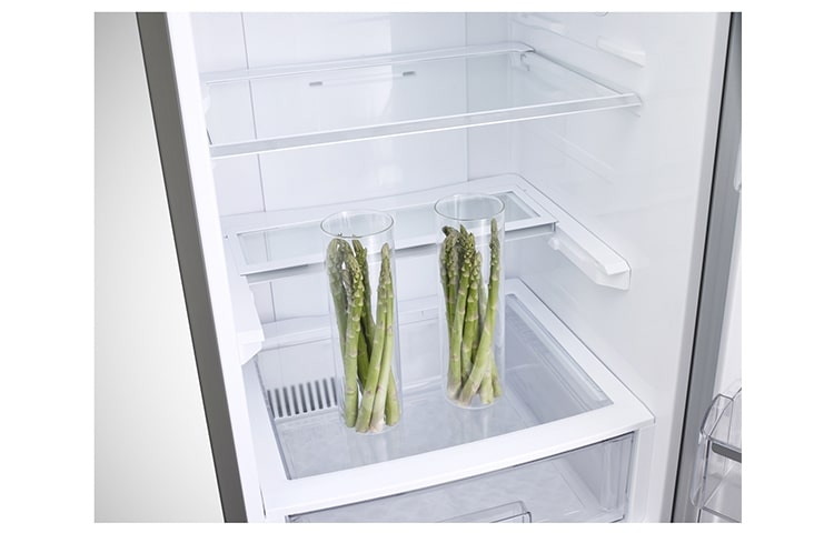 LG Réfrigérateur Combiné | 314L | No Frost | Distributeur d'eau | Ecran tactile | Eclairage LED | Inox pro, LG GCF5622SC