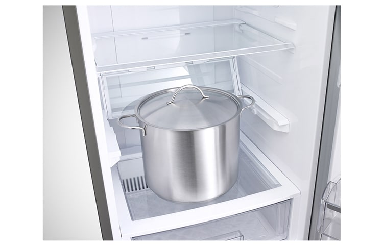 LG Réfrigérateur Combiné | 314L | No Frost | Distributeur d'eau | Ecran tactile | Eclairage LED | Inox pro, LG GCF5622SC