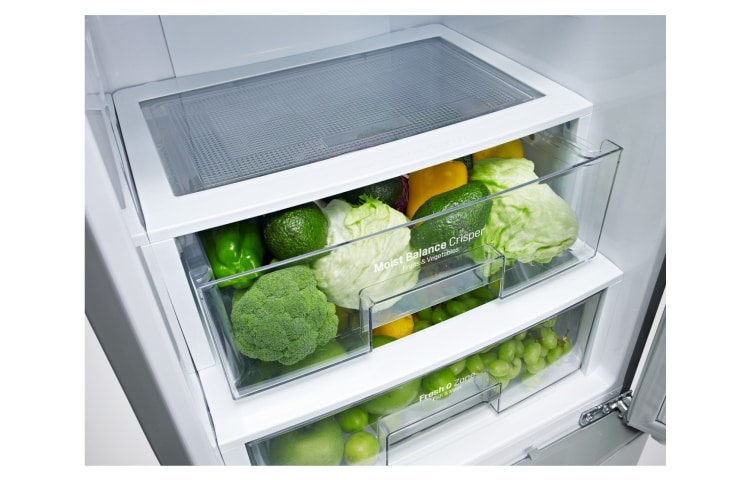 LG Réfrigérateur Combiné | 338L | No Frost | Distributeur d'eau | Écran tactile | Magic crisper | Eclairage LED , LG GCF5728SC