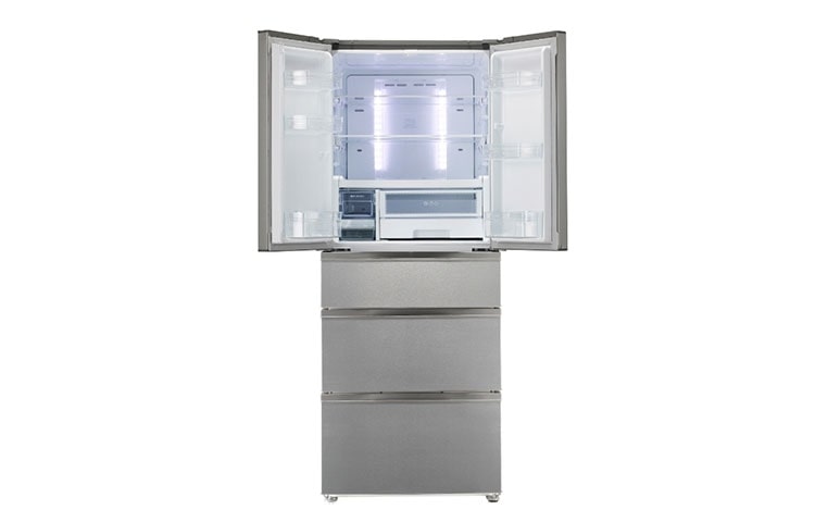 LG Réfrigérateur 5 portes | 396L | No Frost | Tiroir convertible | Compresseur Linéaire Inverter | Clayettes Smart Slide, LG GLC7010SC