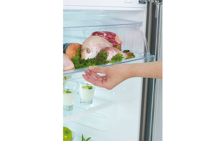 LG Réfrigérateur 2 portes | 390L | Door Cooling | Smart Compresseur Inverter | No Frost | Eclairage LED | Twist Ice | Classe A++, LG GRD7018WH