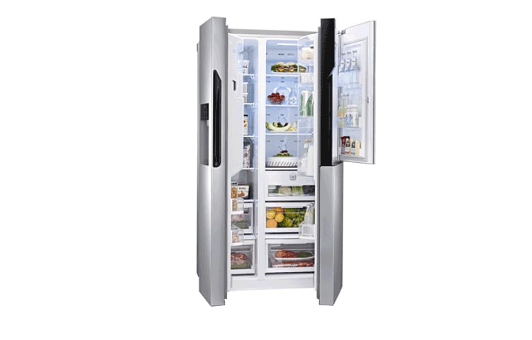 LG Réfrigérateur Américain | 614L | Door-In-Door | Compresseur Linéaire Inverter | No Frost | A+ | Pure N Fresh, LG GW-S6038AC