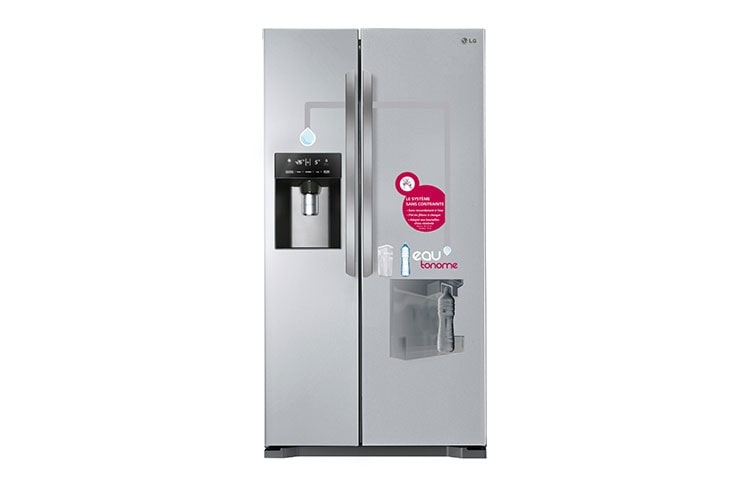 LG Réfrigérateur Américain | 508L | EAU'TONOME | Compresseur Linéaire Inverter | No Frost | A+ , LG GWL2723NS