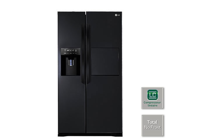 Vue avant de Réfrigérateur Américain | 507L | Compresseur Linéaire Inverter | No Frost | A+ LG GWP2720BK