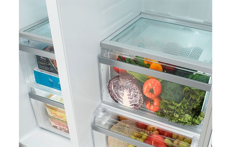 LG Réfrigérateur Américain | 507L | Compresseur Linéaire Inverter | No Frost | A+, LG GWP2720BK