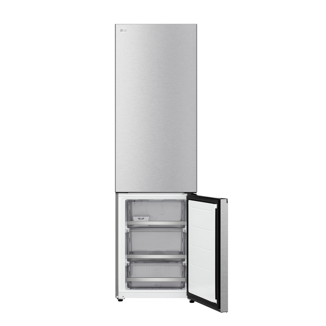 Vue de face du congélateur bas LG (gbbsj20dpy) montrant le design extérieur