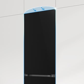 Une porte avec une ouverture sans débord, pour s'enchâsser parfaitement dans vos meuble de cuisine