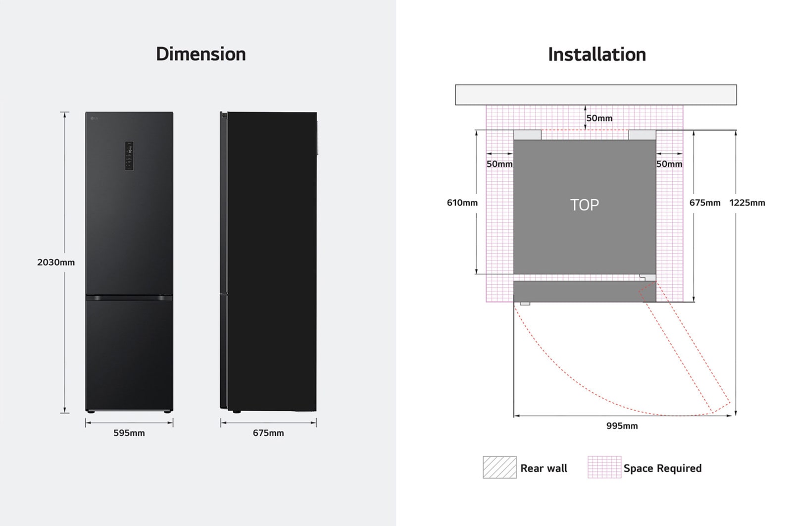 Vue de face LG GBB72BM9CQ1