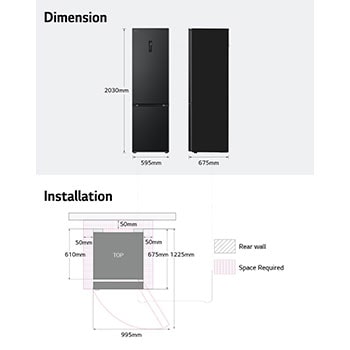 Vue de face LG GBB72BM9CQ1