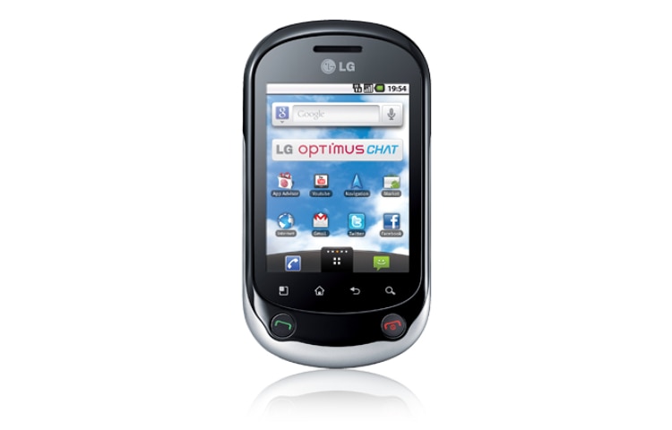 LG Téléphone mobile Android 2.2 Froyo avec appareil photo 3 MP, lecteur MP3, A-GPS, Wifi et MicroSD, LG C550