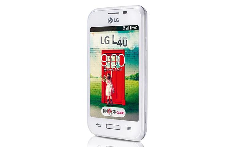 LG L40 | Ecran IPS 3.5" (8,9cm) | Batterie 1540 mAh | Processeur Dual core 1,2Ghz | APN 3MP | Android 4.4 Kitkat | KnockCode, LG L40