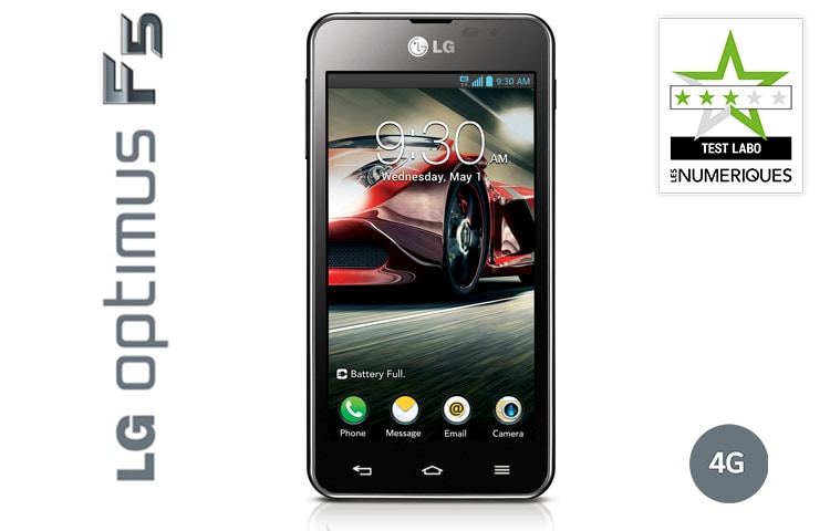 LG Optimus F5 | Smartphone 4G | Ecran True HD IPS 4,3" (10,9cm) | Batterie 2150 mAh | Processeur Dual-Core 1,2Ghz | APN 5MP | Android 4.1.2 Jelly bean, LG Optimus F5