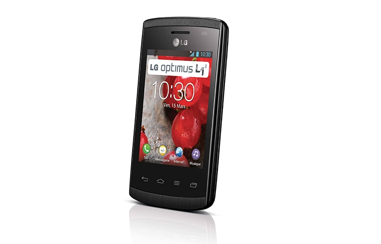 LG Optimus L1 II | Ecran IPS WVGA 3,0" (7,6cm) | Batterie 1540 mAh | Processeur 1,0Ghz | APN 2MP | Android 4.1 Jelly bean| Fonction KnockOn, LG Optimus L1 II