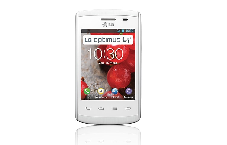 LG Optimus L1 II | Ecran IPS WVGA 3,0" (7,6cm) | Batterie 1540 mAh | Processeur 1,0Ghz | APN 2MP | Android 4.1 Jelly bean| Fonction KnockOn, LG Optimus L1 II