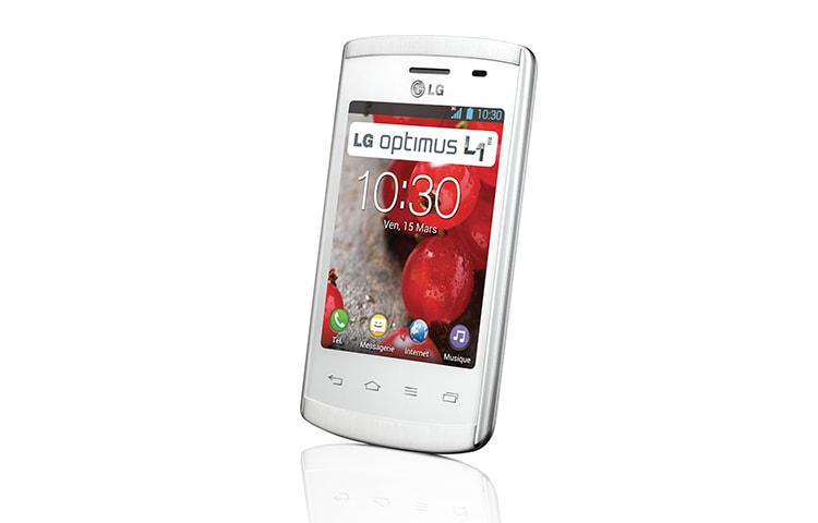 LG Optimus L1 II | Ecran IPS WVGA 3,0" (7,6cm) | Batterie 1540 mAh | Processeur 1,0Ghz | APN 2MP | Android 4.1 Jelly bean| Fonction KnockOn, LG Optimus L1 II