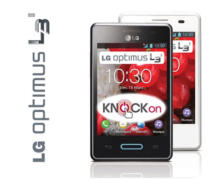 LG Optimus L3 II | Ecran IPS WVGA 3,3" (8,1cm) | Batterie 1540 mAh