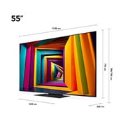 LG TV LG LED | 2024 | 55" (139 cm) | 4K UHD AI | Processeur α5 AI 4K Gen7, LG 55UT91006LA