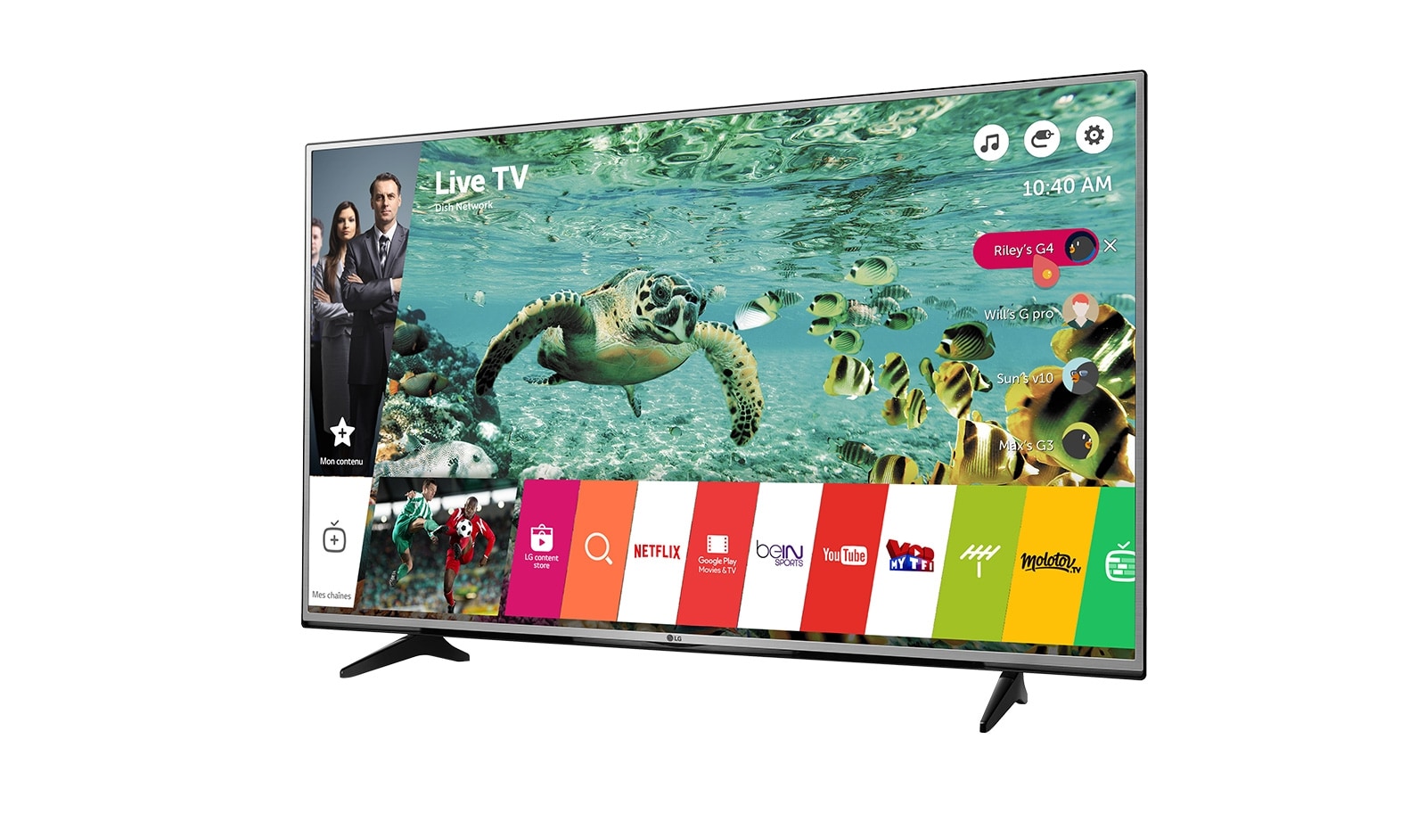 LG 60 pouces (152 cm) | TV LED | UHD | 4K | Smart TV WebOS | 3 entrées HDMI | 1 port USB | Metallic Design | Son Ultra Surround, LG 60UH605