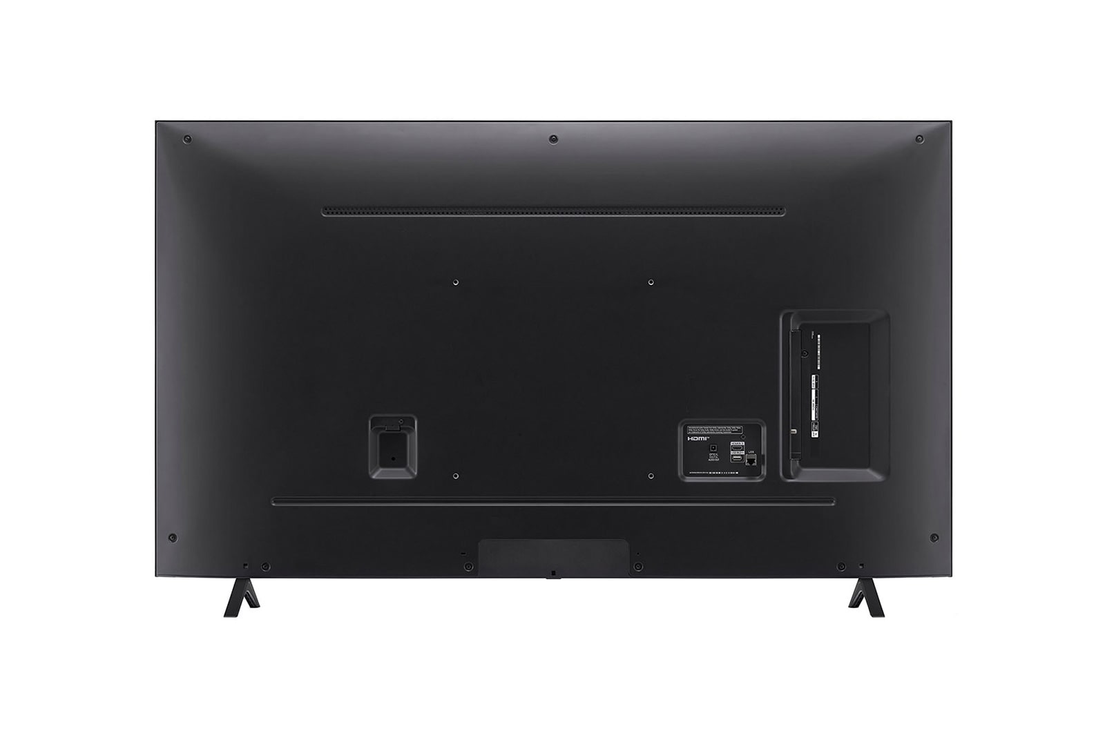 Vue arrière du TV LG NanoCell, NANO80