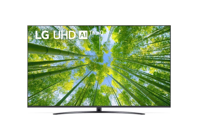 Vue avant de LG TV LED 2022 | 75'' (189 cm) | UHD | Processeur α5 Gen5 AI 4K LG 75UQ81006LB