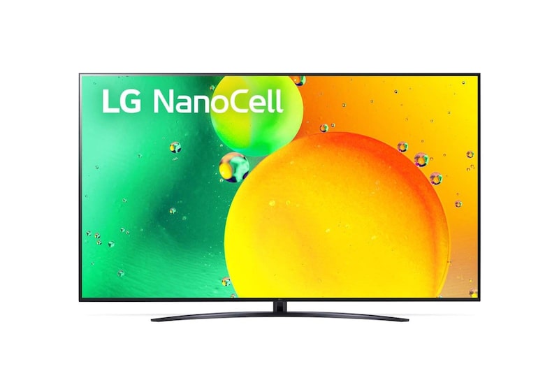 Vue avant de 86'' (217 cm) | LG Nanocell TV | UHD | α7 Gen5 AI 4K LG 86NANO766QA