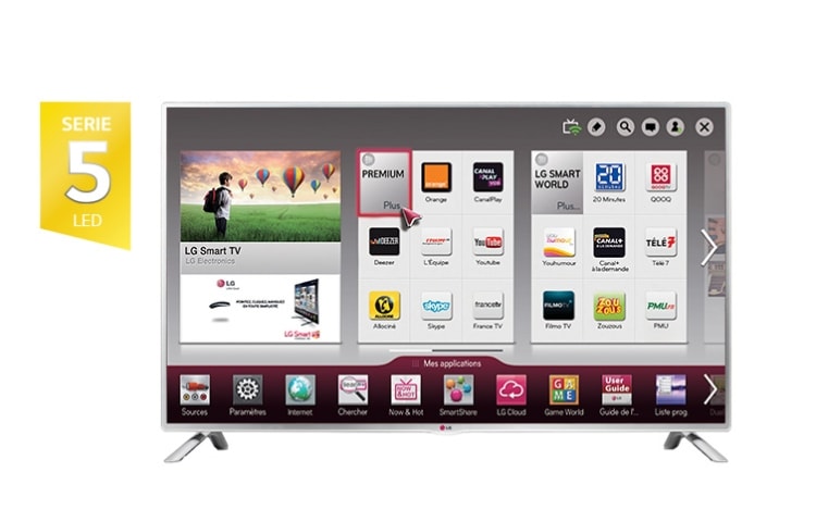 LG 32" (80cm) | TV LCD LED | MCI 100 | Smart TV Netcast | Wifi en option | Compatible Magic Remote, LG 32LB5700