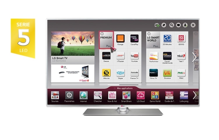 LG 32" (80cm) | TV LCD LED | MCI 100 | Smart TV Netcast | Wifi intégré | Compatible Magic Remote, LG 32LB580B