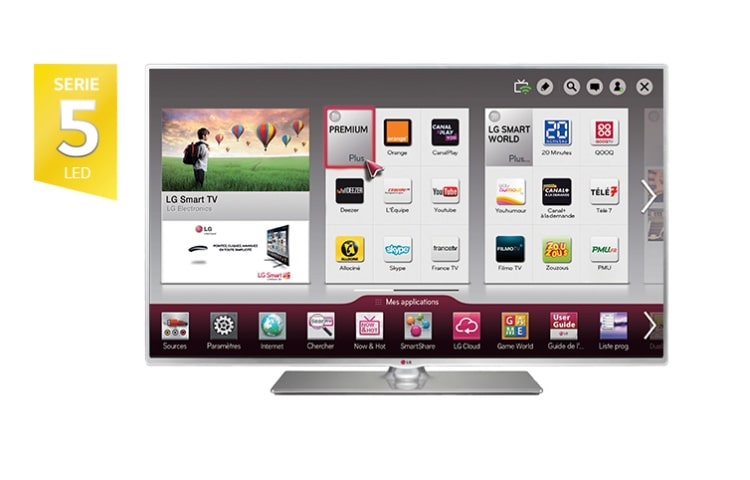 LG 39" (98cm) | TV LCD LED | MCI 100 | Smart TV Netcast | Wifi intégré | Compatible Magic Remote, LG 39LB5800
