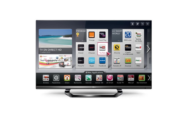 LG 55" (140cm) | TV Edge LED | Full HD | MCI 200 | WIFI, LG 55LM640S
