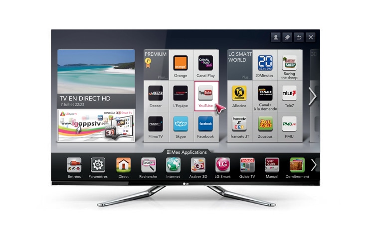 LG 55" (140cm) | TV Nano Full LED | 3D | Smart TV | Cinema Screen Design | MCI 1000 | Magic Remote Voice, LG 55LM960V