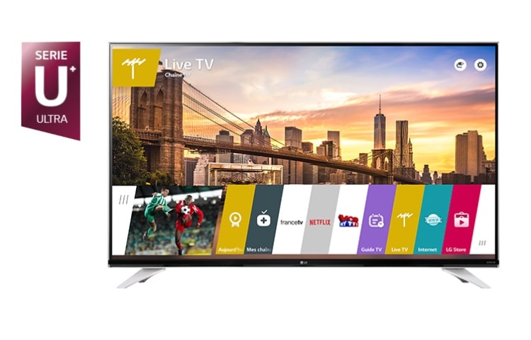 LG 55 pouces (139 cm) | TV LED Ultra HD 4K | Smart TV WebOS 2.0 |WiFI|Design Cinema Screen | Son ULTRA Surround, LG 55UF840V