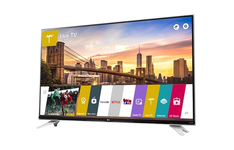 LG 55 pouces (139 cm) | TV LED Ultra HD 4K | Smart TV WebOS 2.0 |WiFI|Design Cinema Screen | Son ULTRA Surround, LG 55UF840V