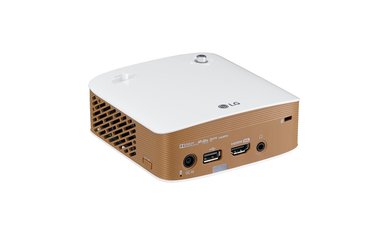 LG Vidéoprojecteur LED DLP | 130 Lumen | Bluetooth Audio | Miracast | Screen Share | HDMI, USB, LG PH150G