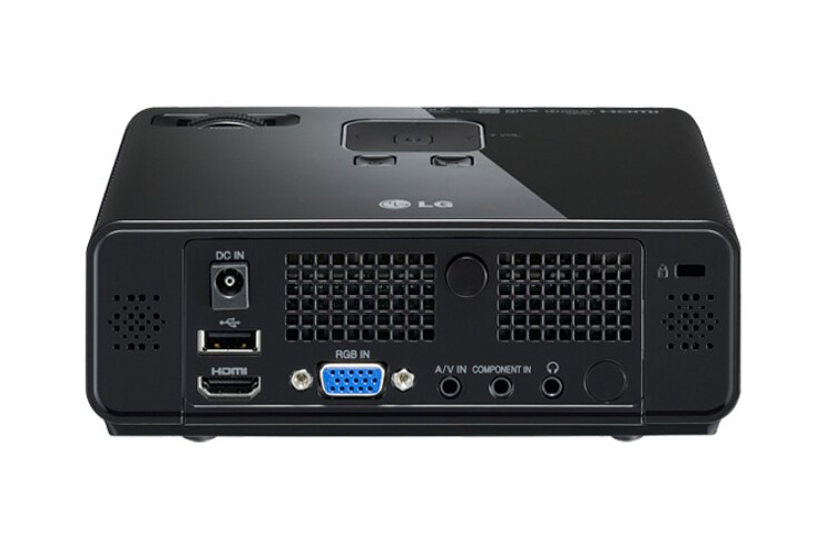 LG Video-Projecteur LED Ultra-compact, Resolution WXGA, 300 ANSI, Taux de Contraste 2000:1, HDMI, Fonction USB File Viewer, LG HW300G