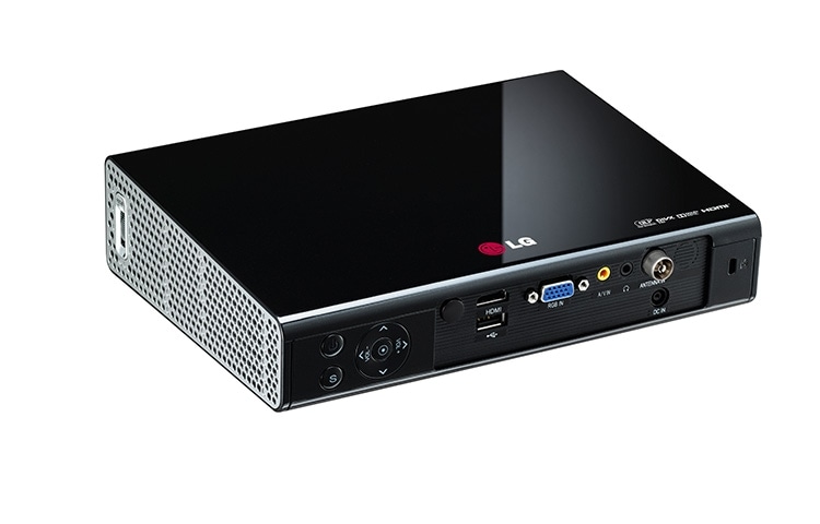 LG Vidéoprojecteur LED | 1000 Lumens | WXGA | Tuner TNT intégré | VGA, HDMI | USB Multimedia | Screen SHARE, LG PA1000T