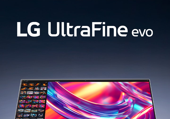 Image du produit LG UltraFine™ evo 32U990A avec son logo et les logos des récompenses ci-dessous