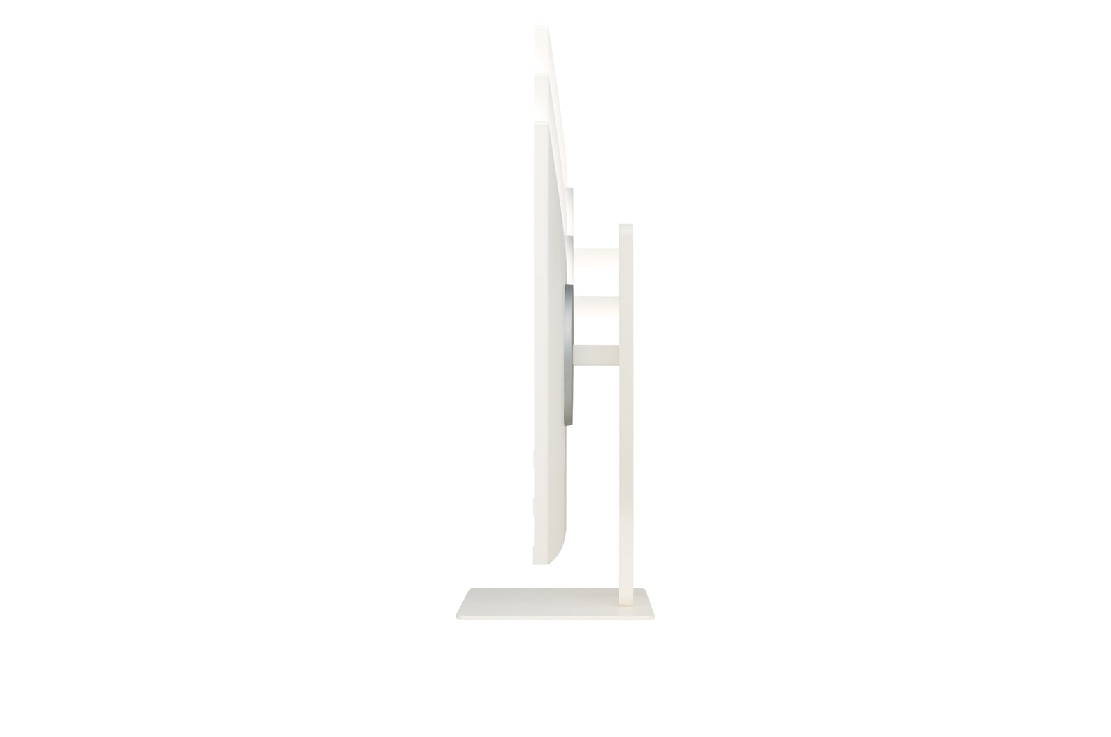 vue latérale du moniteur se déplaçant vers le bas pour le réglage de la hauteur