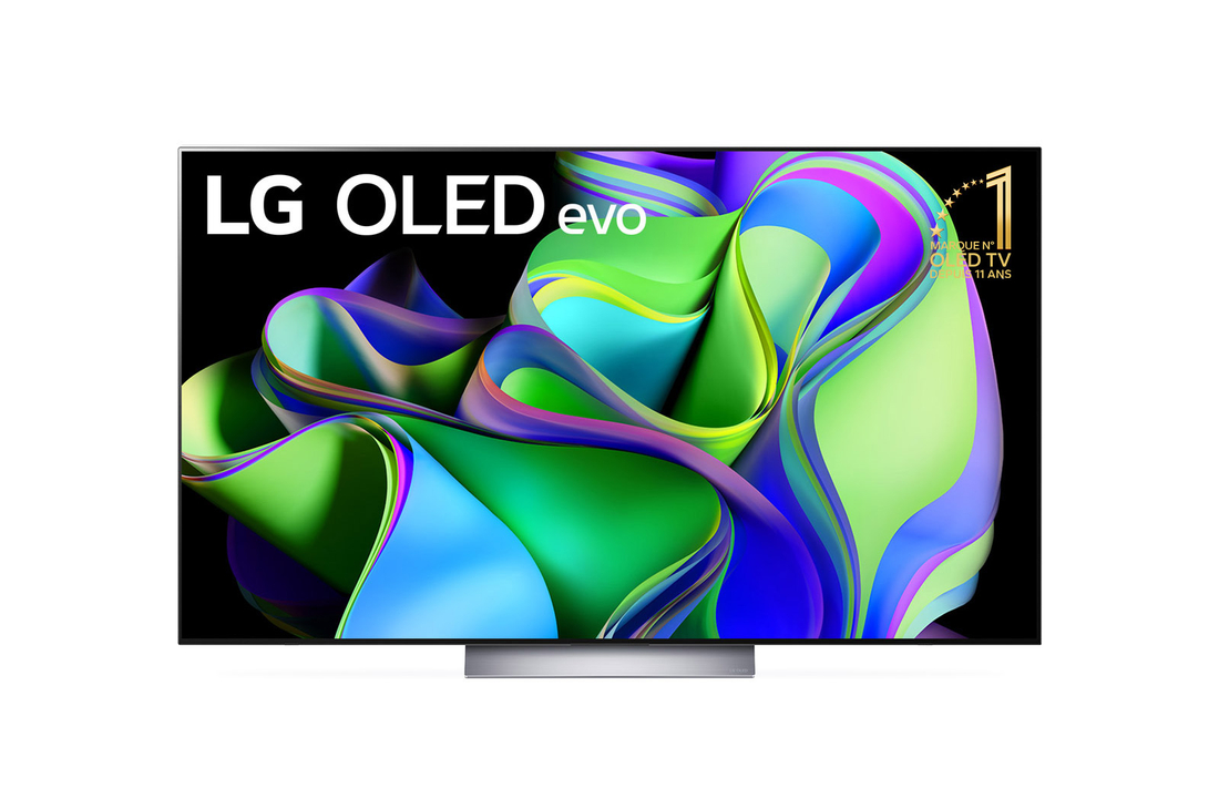 LG TV LG OLED evo C3 | 4K UHD | 2023 | 55" (139cm) | Processeur α9 AI Gen6, LG OLED55C35LA