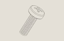 Vis pour support latéral (métrique)