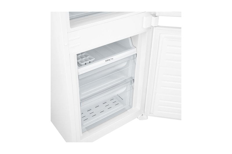 Vista detalhada da circulação de ar do Frigorífico Combinado de Encastre Branco com 233l, No Frost Total e Gaveta Para Vegetais Frescos