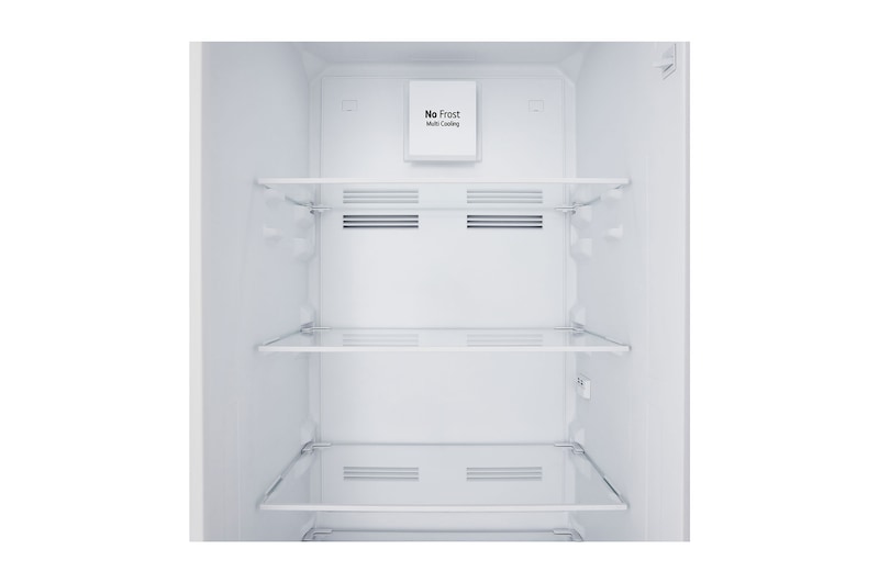 Vista da lateral direita do Frigorífico Combinado de Encastre Branco com 233l, No Frost Total e Gaveta Para Vegetais Frescos