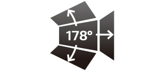Moniteur IPS offrant de grands angles de vision