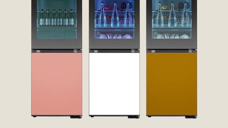 LG InstaView bottom freezer with MoodUP® product image	