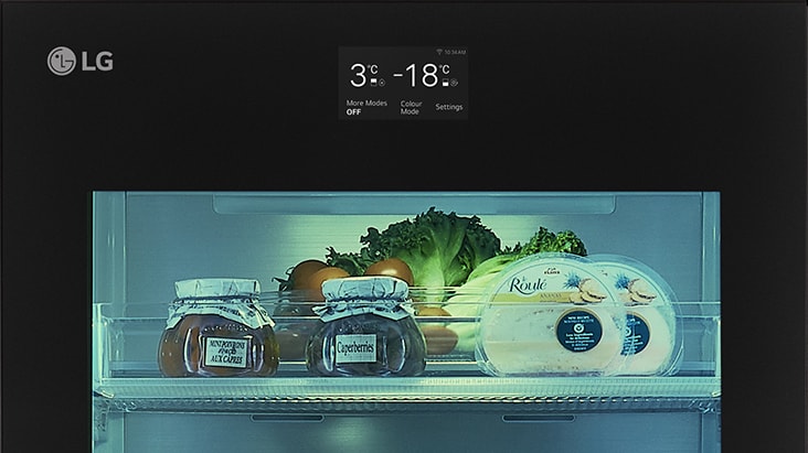 LG InstaView bottom freezer with MoodUP® product image	