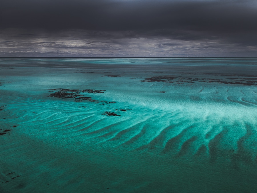 A view of Shark Bay at night.