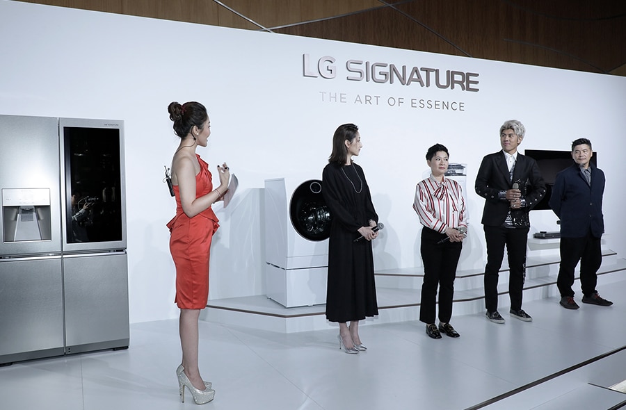 products of lg signature at lanching event in taiwan