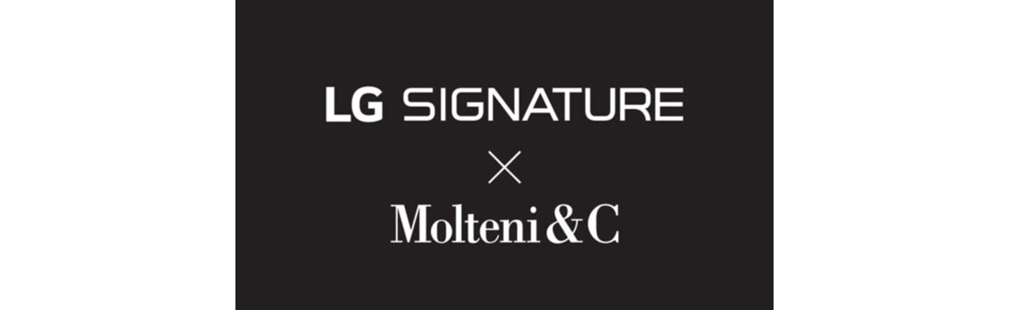 Logos of LG SIGNATURE and Molteni&C together.